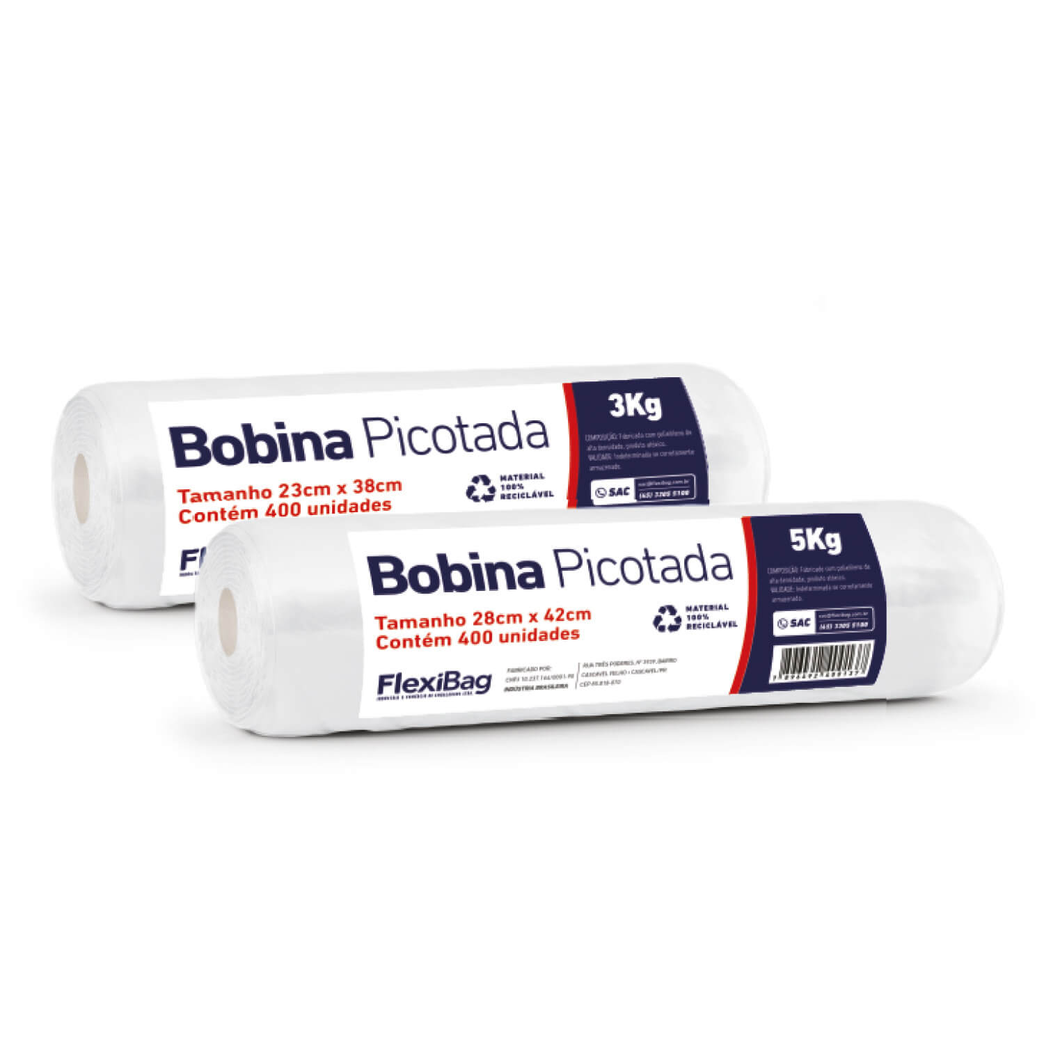 Bobina Picotada para Freezer FlexiFreezer