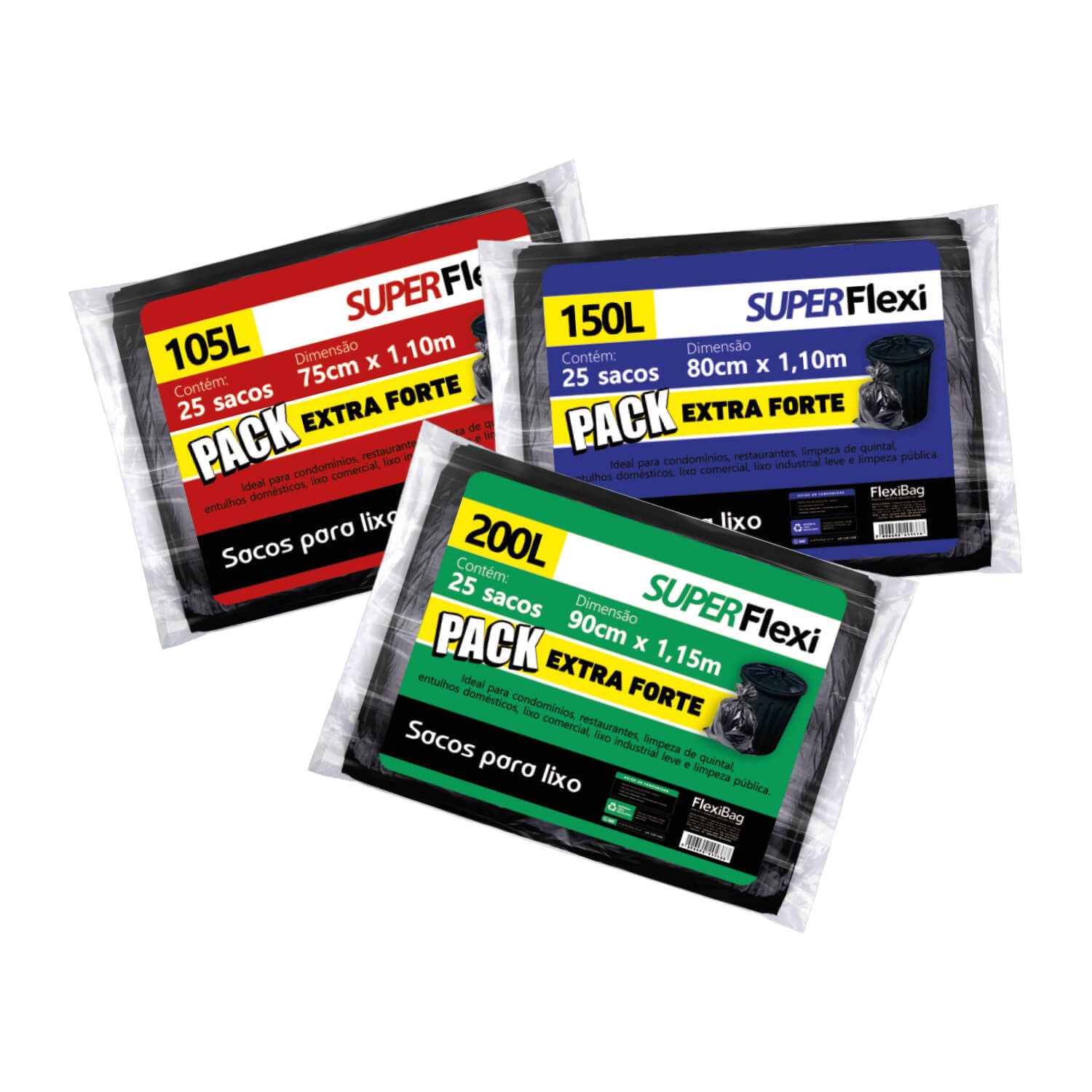 Sacos para Lixo Extra Fortes SuperFlexi